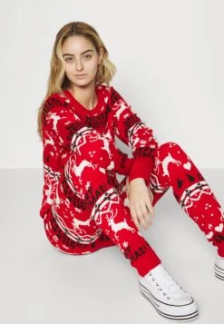 Vila Vianna Reindeer Christmas - Trainingsbroek - Mars Red -Dames 5a3ada591a054fedad2a5531cec1d649