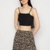 Vila Vifalia Short Skirt - Minirok - Black/Brown