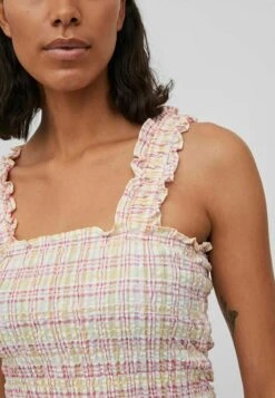 Vila Gesmoktes Ärmelloses - Blouse - Cloud Dancer -Dames 5c406fdc83884a7c9138141556c46a5b