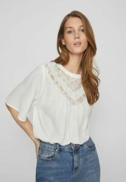 Vila Mit Verziertes - Blouse - Cloud Dancer -Dames 5c638dd8a0f04353bc4e691d7c95d0c5