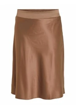 Midi Curve – - A-Lijn Rok - Brown Lentil