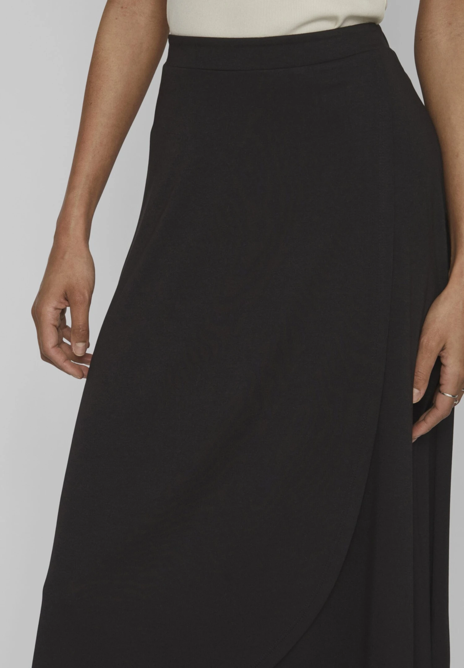 Vila Wickeloptik - A-Lijn Rok - Black 11 Vila Wickeloptik - A-Lijn Rok - Black - Afbeelding 9