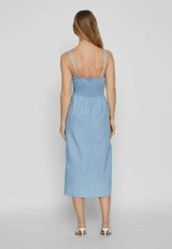 Vila Midi - Spijkerjurk - Light Blue Denim -Dames 5f964184968444ffbce4d0a7f59e58ec