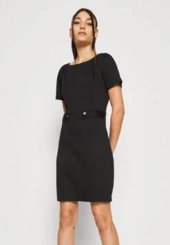 Vila Vilillie Short Waist Detail Dress - Jerseyjurk - Black -Dames 5fa83f92c76b4176870d1f0e80001a01