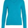 Vila Viril V-Neck L/S-Noos - Trui - Tahitian Teal