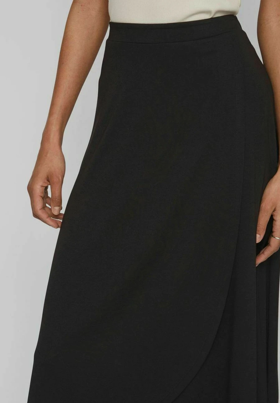 Vila Wickeloptik - A-Lijn Rok - Black 6 Vila Wickeloptik - A-Lijn Rok - Black - Afbeelding 4