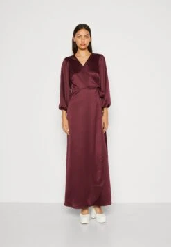Vila Viellie 7/8 Wrap Dress - Galajurk - Burgundy