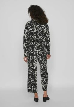 Vila Grafikprint - Broek - Black -Dames 62f77908a5bb442186ec5c24c841b6ca