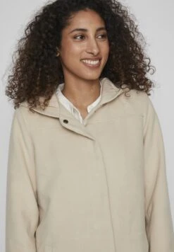 Vila Halflange Jas - Cement -Dames 630addace7734f4b883b270c8d5d9705