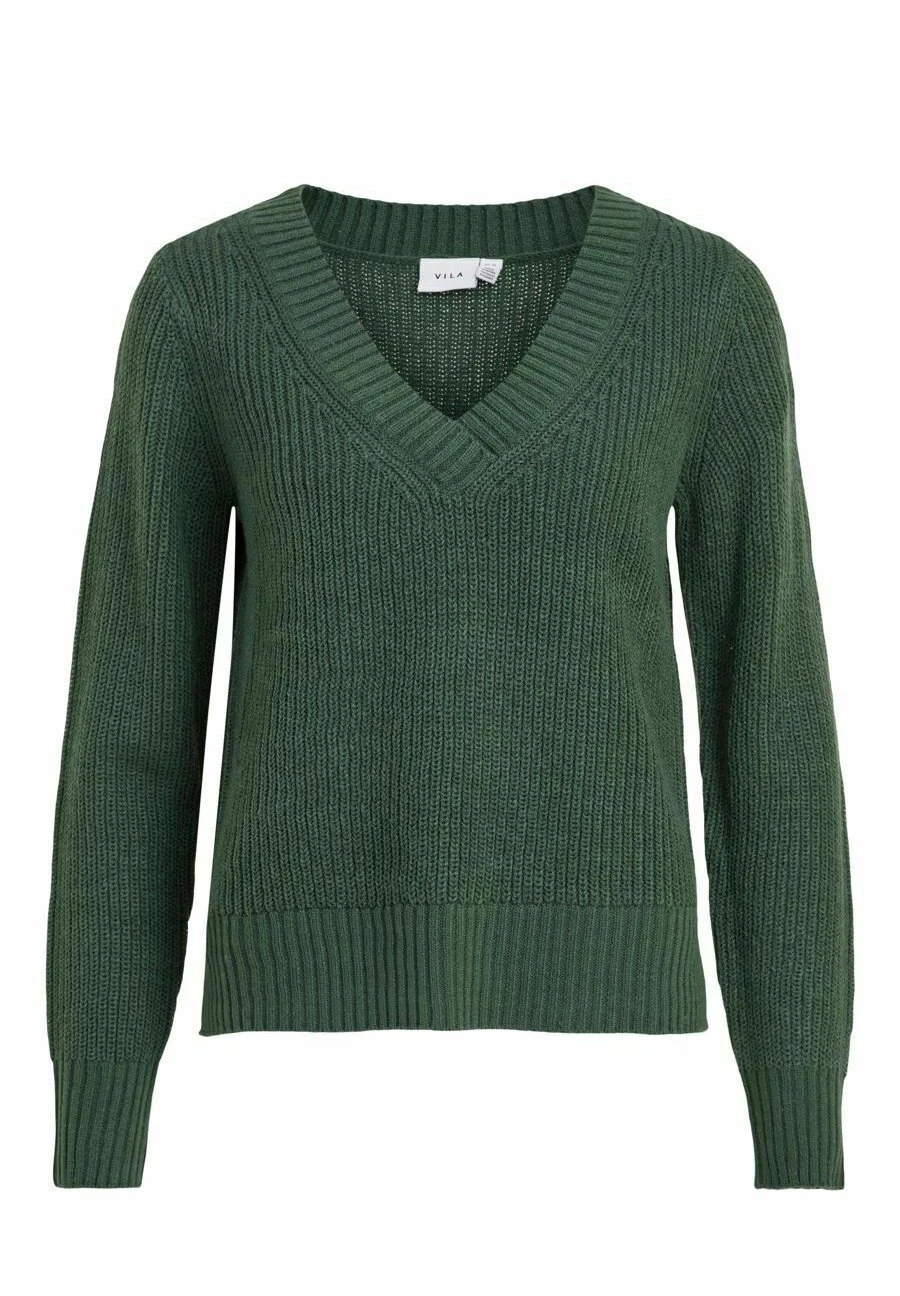 Vila V-Ausschnitt - Trui - Pineneedle 7 Vila V-Ausschnitt - Trui - Pineneedle - Afbeelding 5