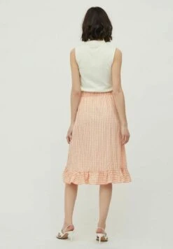 Vila Gerüschter - A-Lijn Rok - Rose Smoke -Dames 64730d04652a4ee1a3f638a1d289fda6