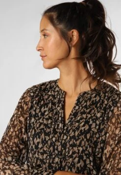 Vila Vifalia - Blousejurk - Schwarz Beige -Dames 65bf7c077ce5430eb35b675c7530d11a