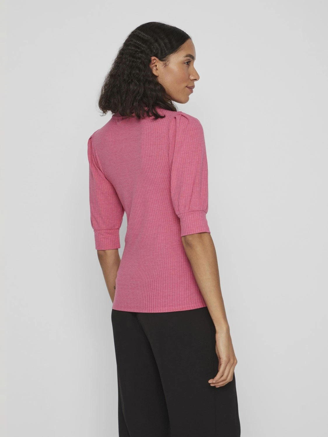Vila Vifelia - Longsleeve - Pink Yarrow 5 Vila Vifelia - Longsleeve - Pink Yarrow - Afbeelding 3