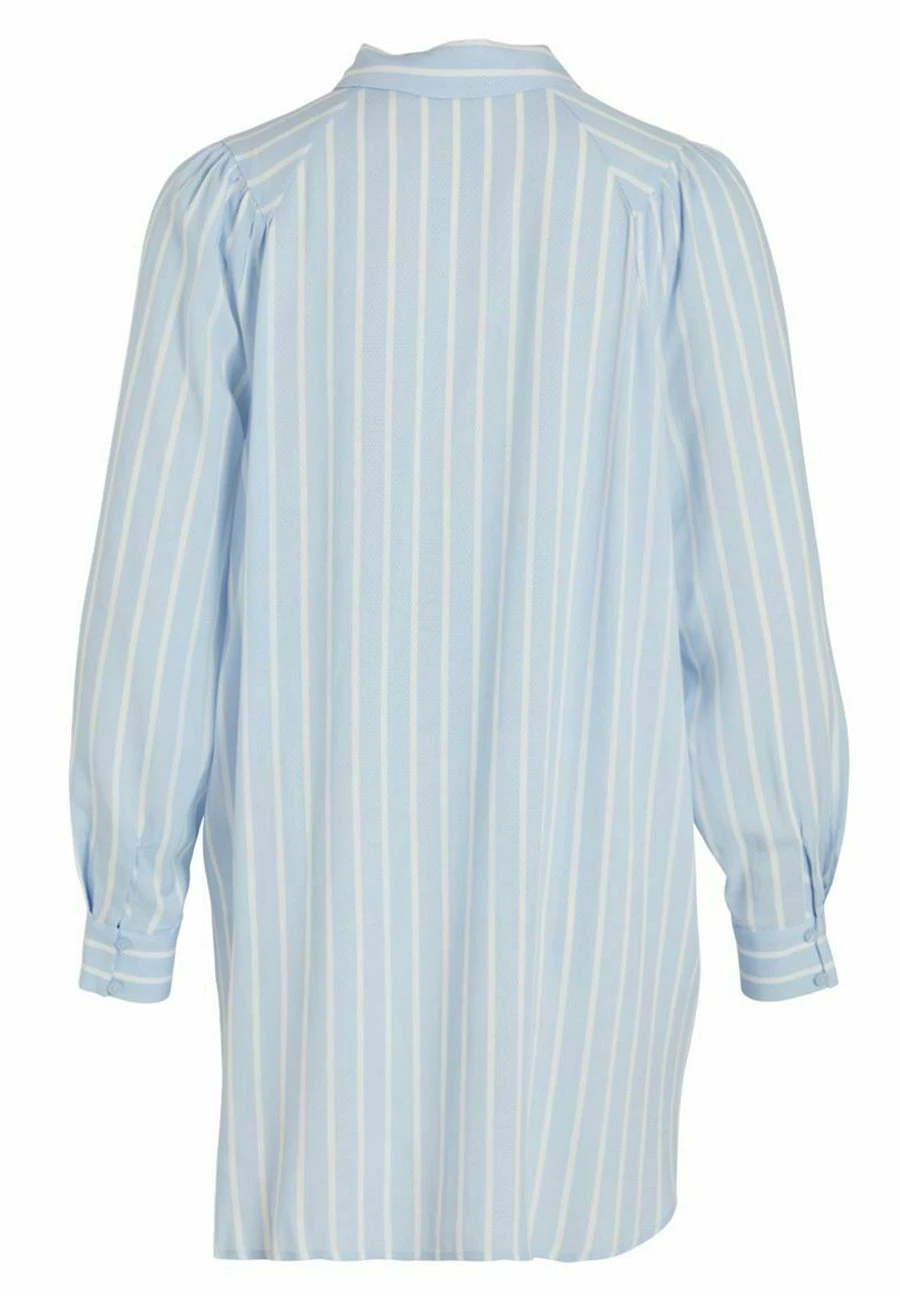Vila Langes Gestreiftes - Overhemdblouse - Kentucky Blue 9 Vila Langes Gestreiftes - Overhemdblouse - Kentucky Blue - Afbeelding 7