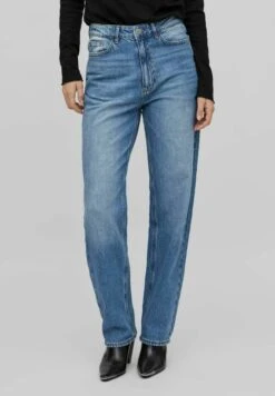 Vila High Waist - Straight Leg Jeans - Blue