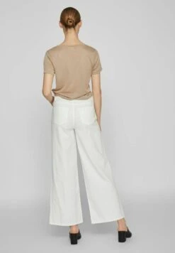 Vila Wide Fit High-Rise - Flared Jeans - Cloud Dancer -Dames 6c8bfae82a9d402c8d71de07f65aea50