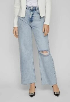 Vila High Waist - Relaxed Fit Jeans - Light Blue Denim