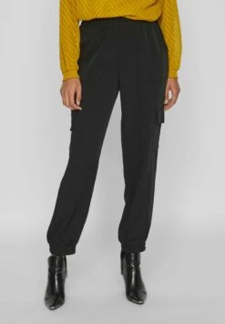 Vila High Waist - Cargobroek - Black