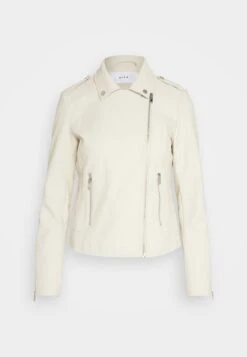 Vila Vicara Jacket - Imitatieleren Jas - Birch -Dames 700e2d1c0bbc488989d4869d699f3d73