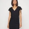 Vila Vipartina Capsleeve Short Dress - Jerseyjurk - Black -Dames 71044d8b0dd64902b0319d28dd38efac