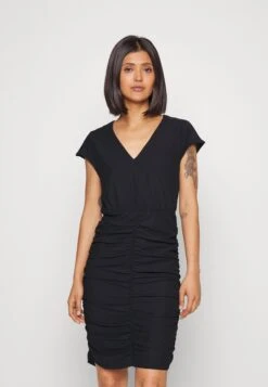 Vila Vipartina Capsleeve Short Dress - Jerseyjurk - Black