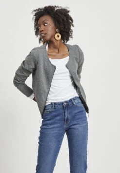 Vila Vinaja New - Lichte Jas - Medium Grey Melange