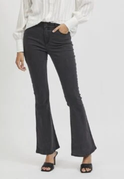 Vila Flared Jeans - Black Denim