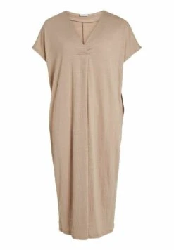 Vila Midi Kurzärmeliges - Jurk - Savannah Tan -Dames 74b42ffd2fe841abad94ea367e54bc52