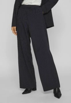Vila High Waist Loose Fit - Broek - Navy Blazer