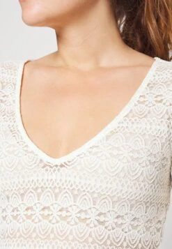 Vichikka V-Neck- Longsleeve - Birch -Dames 778495361ed3417da51f659c6cbb3e69