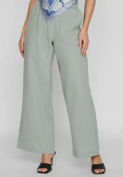Vila High Waist Straight Fit - Broek - Green Milieu