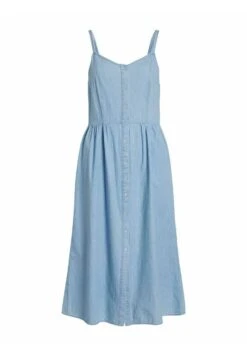 Vila Midi - Spijkerjurk - Light Blue Denim -Dames 7989cc6845254988bd6a793555a6a2b7