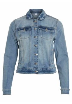 Vila Geknöpfte - Spijkerjas - Light Blue Denim -Dames 79de4cab3a4c40bf9011e7b6a720a8d1