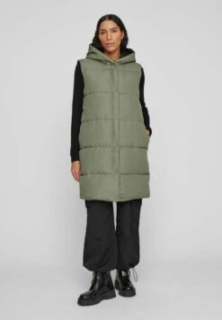 Vila Lange Wattierte - Bodywarmer - Four Leaf Clover