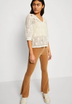 Vila Viully V Neck - Blouse - Birch -Dames 7b43d2e57b174551a11162ea82502140