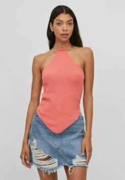 Vila Crop - Top - Sugar Coral