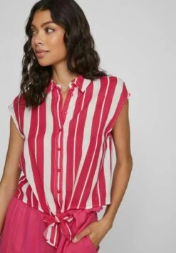 Vila Geknotetes - Overhemdblouse - Pink Yarrow -Dames 7c03bf7774dc4d5d96969b0d7b481299