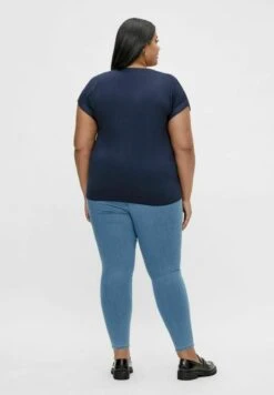 Curve - T-Shirt Basic - Navy -Dames 7c96a8f29c884d9686fb9c3e71c0c388