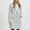 Vila Vileovita Coat - Mantel - Light Grey Melange -Dames 7d1c3be699dc4fd8a04e17297572915d