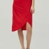 Vila A-Lijn Rok - Mars Red -Dames 7da40b389e8f4889ade12f1170482e49