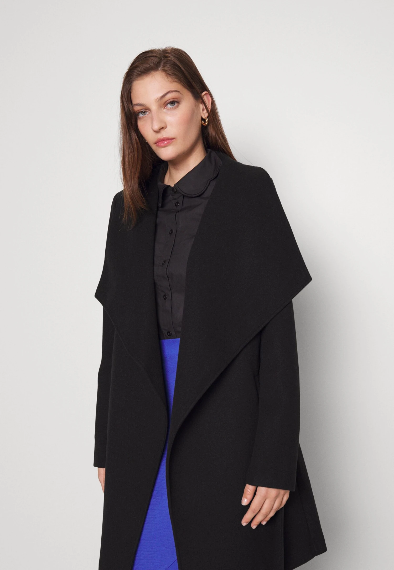Vipoko Collar Coat - Halflange Jas - Black 6 Vipoko Collar Coat - Halflange Jas - Black - Afbeelding 4