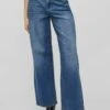 Vila Wide Fit High Waist - Flared Jeans - Medium Blue