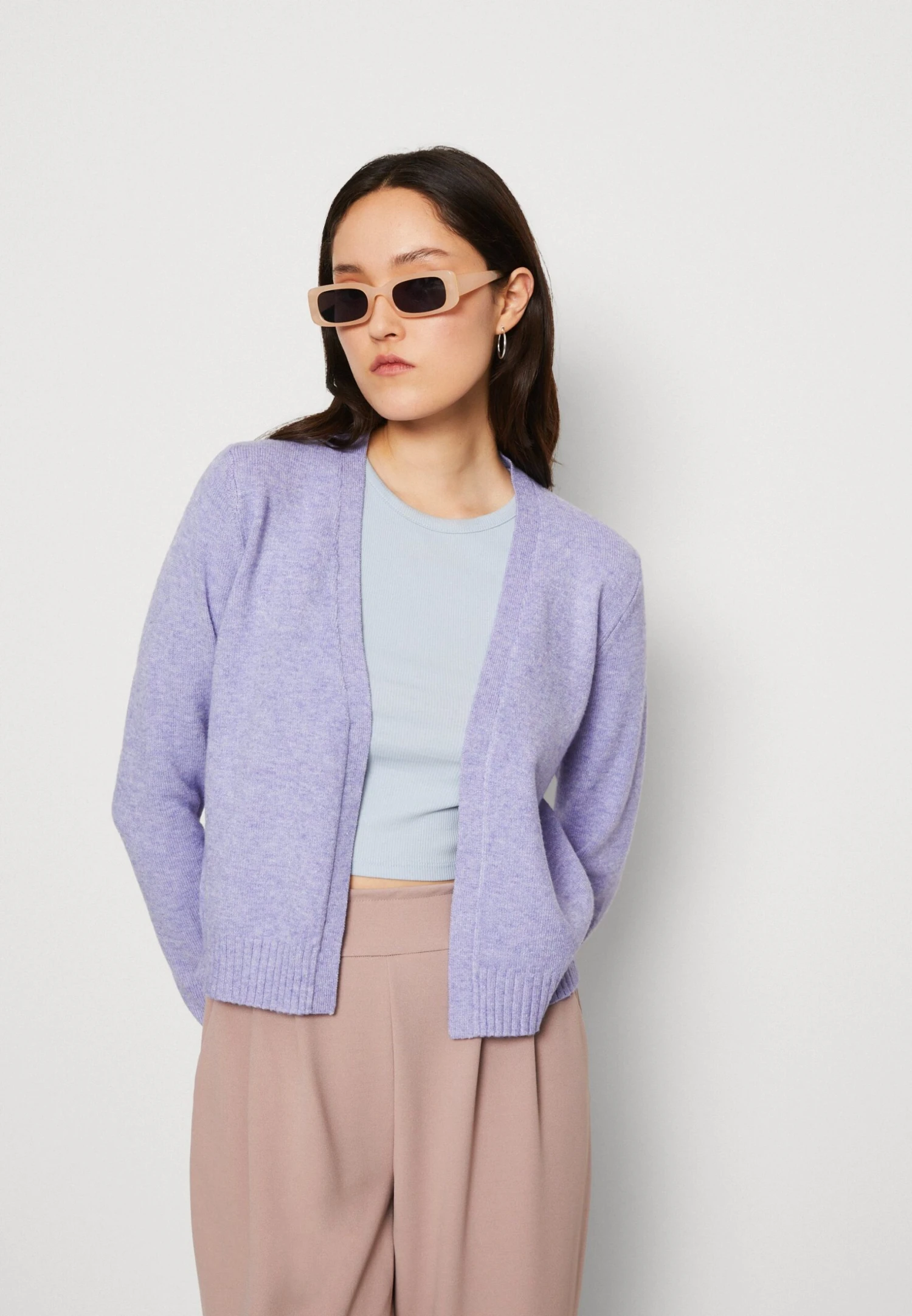Vila Viril Short Cardigan - Vest - Sweet Lavender 6 Vila Viril Short Cardigan - Vest - Sweet Lavender - Afbeelding 4
