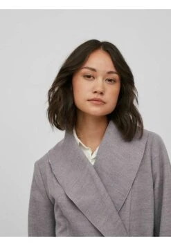 Viapple New Coat Etite - Mantel - Light Grey Melange -Dames 7e730e8cb59e492b85587aaa55dd51a9