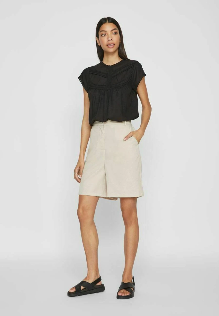 Vila High Waist - Shorts - Doeskin 4 Vila High Waist - Shorts - Doeskin - Afbeelding 2