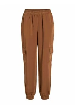 Vila High Waist - Cargobroek - Caramel Cafã -Dames 8521df03802a4cc89e7f71fb510076cf