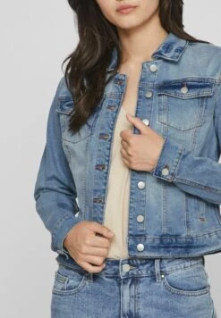 Vila Geknöpfte - Spijkerjas - Light Blue Denim -Dames 85f1d0d4fd3f4b7e9ad556363f652502