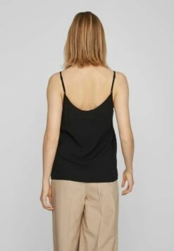 Vila Geknöpftes - Top - Black -Dames 877dc6d30cf34ae491b1465c3f53de11