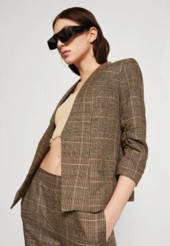 Vila Vijenny 3/4 - Blazer - Brown Lentil/Brown/Green -Dames 883a592610904cb49404a7ef8355712d