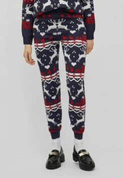 Vila Vianna Reindeer Christmas - Trainingsbroek - Navy Blazer